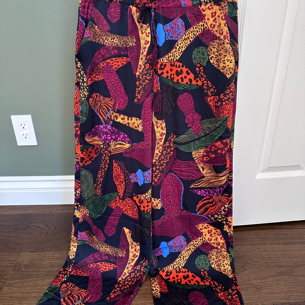 Rachel Zoe Multicolor Printed Wide-Leg Pants